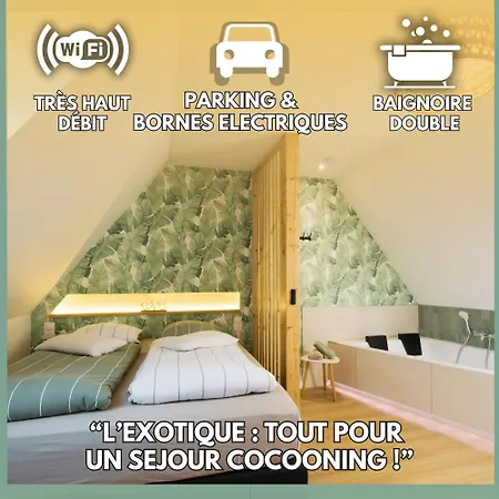 L'exotique Baignoire Double Cozy Duplex Lejlighed Haguenau